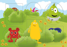 Tittutpussel 6 Figurer 1-3 År
