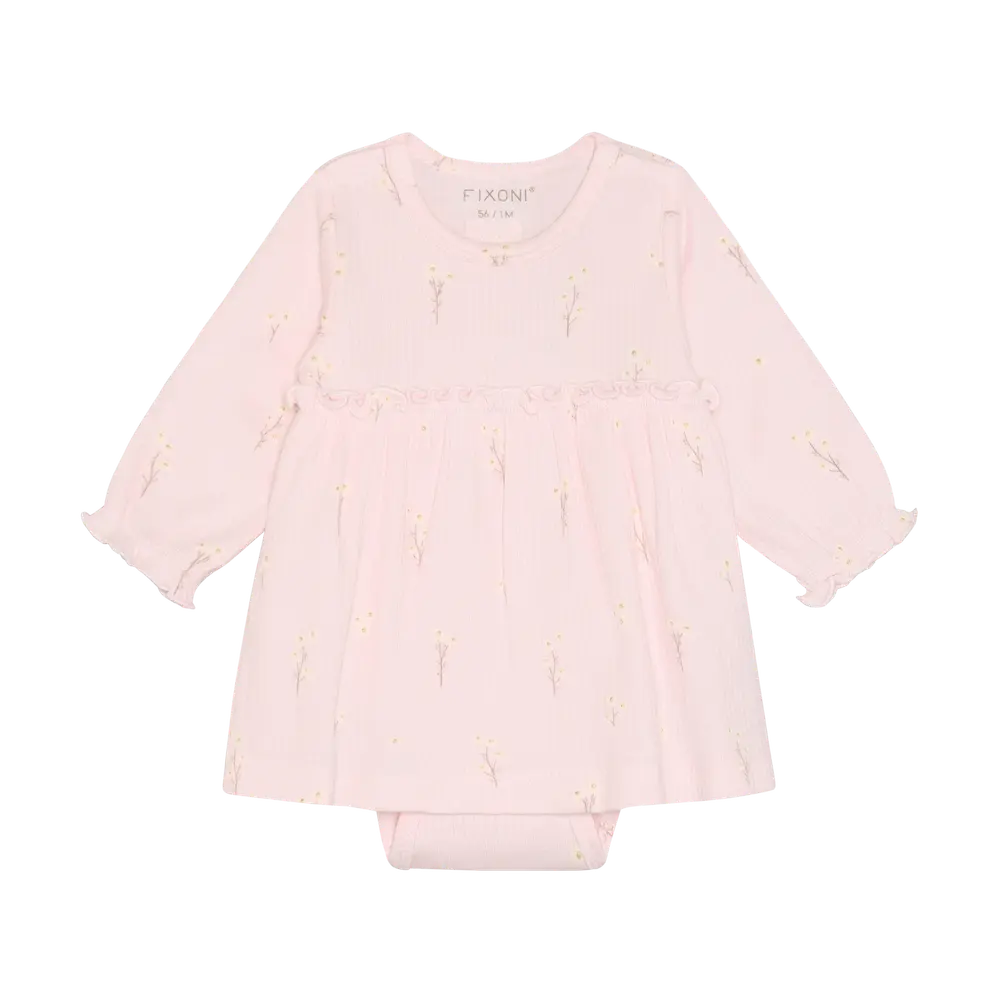 Långärmad Rib Body klänning - Potpourri - 62 | Barnkläder - Toppar - Klänningar - Bodyklänningar | BabyMode