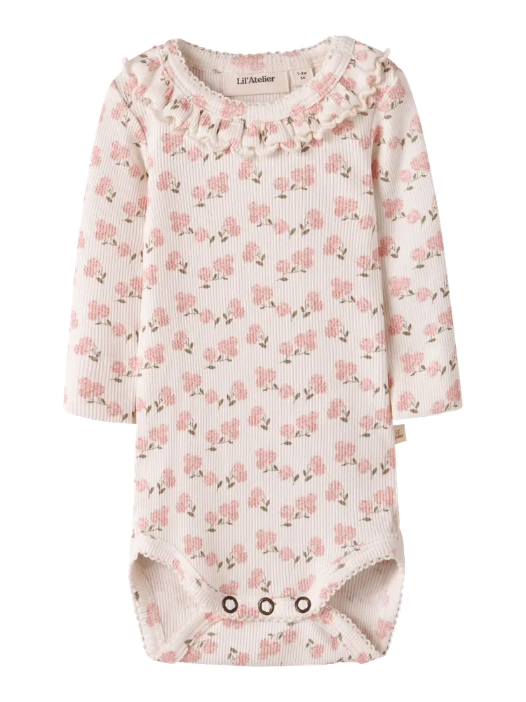 Gago Kis Långärmad Body - Coconut Milk - 80 | Barnkläder - Bodys & overaller - Långärmad body | BabyMode