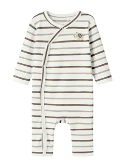 Ofant Wrap Jumpsuit - Cloud Dancer | Kläder - Bodys & overaller - Jumpsuit utan fot | BabyMode