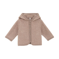 Jacka m. Öron, bomullsfleece - Savannah Melange