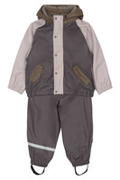 Regnställ m. Fleece - Sparrow