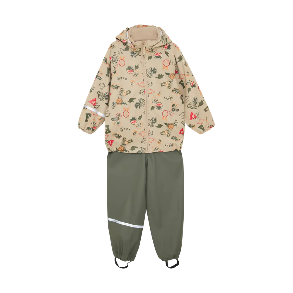 Regnset m. Tryck - Mulled Basil - 110 | Barnkläder - Ytterplagg - Regnkläder | BabyMode