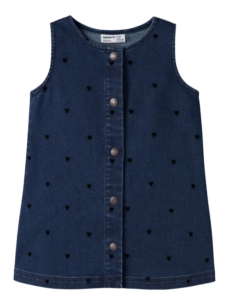 Name It Clara Denim Klänning - Dark Blue Denim - 104