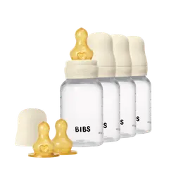 Rund nappflaska Latex 4-Pack 150ml - Ivory | Baby & Barn - Äta - Nappflaskor | BabyMode
