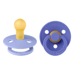 Napp Colour 2Pk Latex Str 1 Hush/Grape | Baby & Barn - Sköta - Nappar | BabyMode