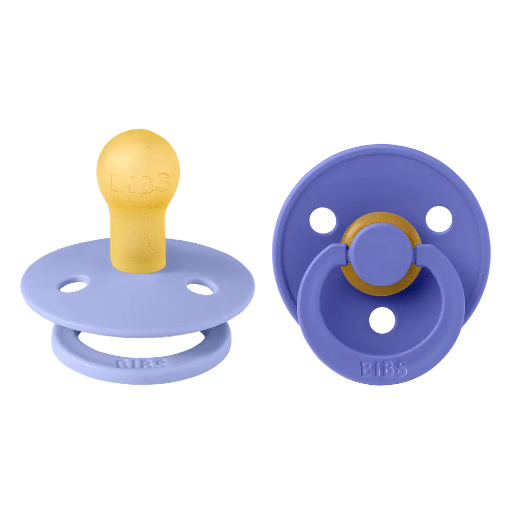 Napp Colour 2Pk Latex Str 1 Hush/Grape | Baby & Barn - Sköta - Nappar | BabyMode