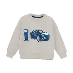Sweatshirt - Beige Melange | Kläder - Toppar - Koftor, västar & tröjor | BabyMode
