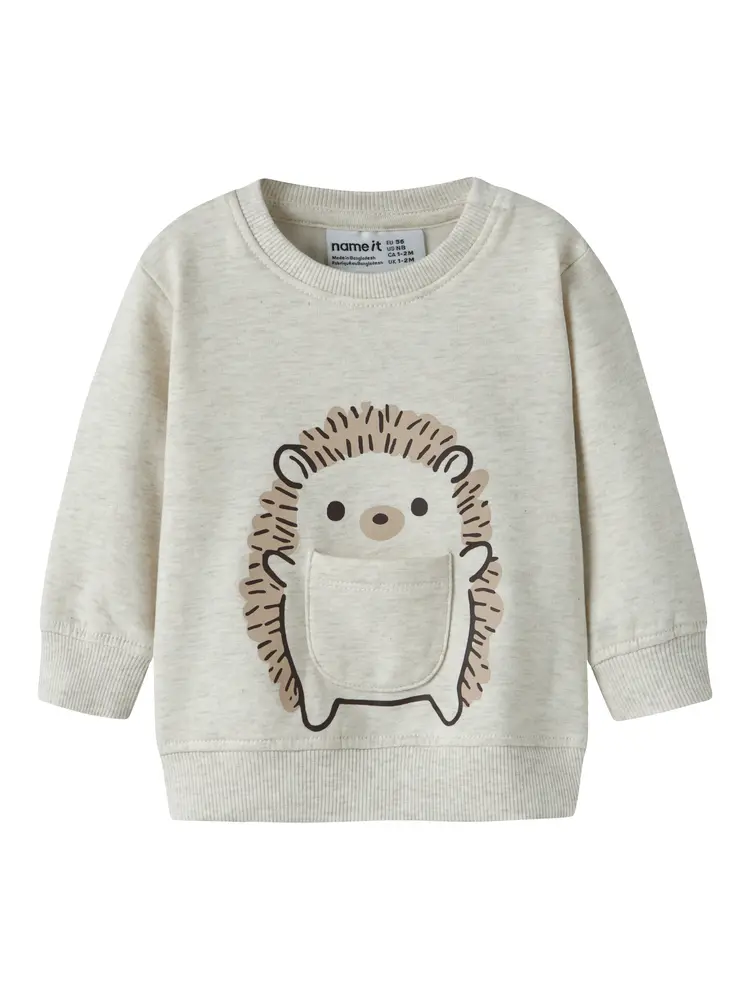 Name It Obbas Sweatshirt - Peyote Melange - 68