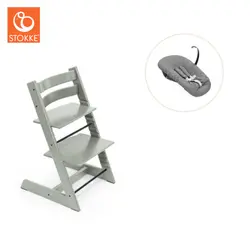 Tripp Trapp Stol bok & Newborn Set - Glacier green | Baby & Barn | BabyMode