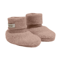 Ull Fleece Footies - Mahogany rose