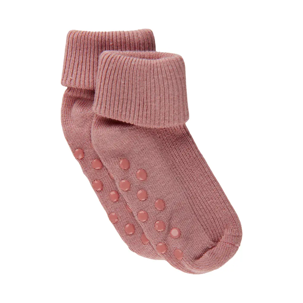 Ribbade Strumpor - Misty Rose - 23/26 | Barnkläder - Strumpor & strumpbyxor - Halkfria strumpor | BabyMode