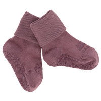 Skridsikre Strømper - Bamboo - Misty plum