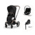 Priam Sittvagn + Cloud T + Basenhet T - Sepia Black/Rosegold