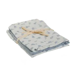 Muslinfilt (3‑pack) – Ashley Blue – 65x65 | Barnrum - Textilier - Muslinfiltar | BabyMode