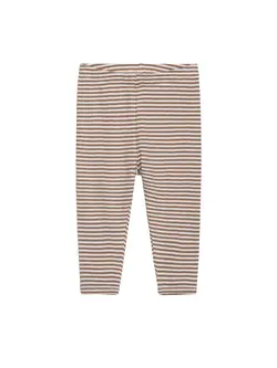 Leggings Randig - Almond/Off-White | Kläder - Underdelar - Leggings | BabyMode