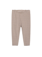 Leggings Randig - Almond/Off-White