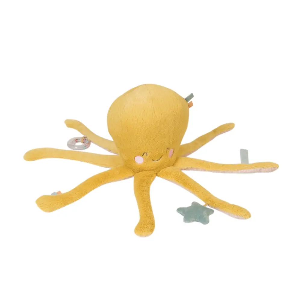 Ocean Life Stor Aktivitetsbläckfisk - Mustard | Leksaker - Nallebjörnar & gosedjur - Nallebjörnar | BabyMode