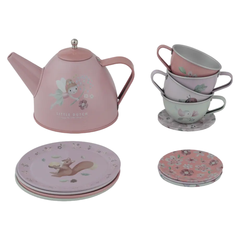 Teservis Fairy Garden - Rosa | Leksaker - Köksleksaker & hemmalek - Köksleksaker | BabyMode