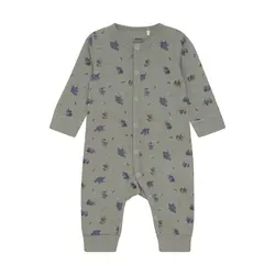 Jumpsuit Ull AOP - Forest Fog | Kläder - Ull - Ulloveraller | BabyMode