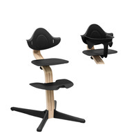 Matstol bok - natural black inkl. babyset