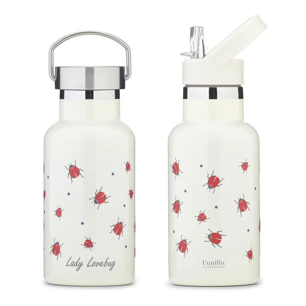 Vanilla Copenhagen Vattenflaska Rostfritt Stål 350ml - Lady Lovebug | Baby & Barn - Äta - Matlådor & vattenflaskor | BabyMode