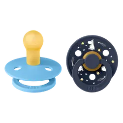 Mumin Colour 2-Pack Napp Latex stl 1 - Breeze | Baby & Barn - Sköta - Nappar | BabyMode