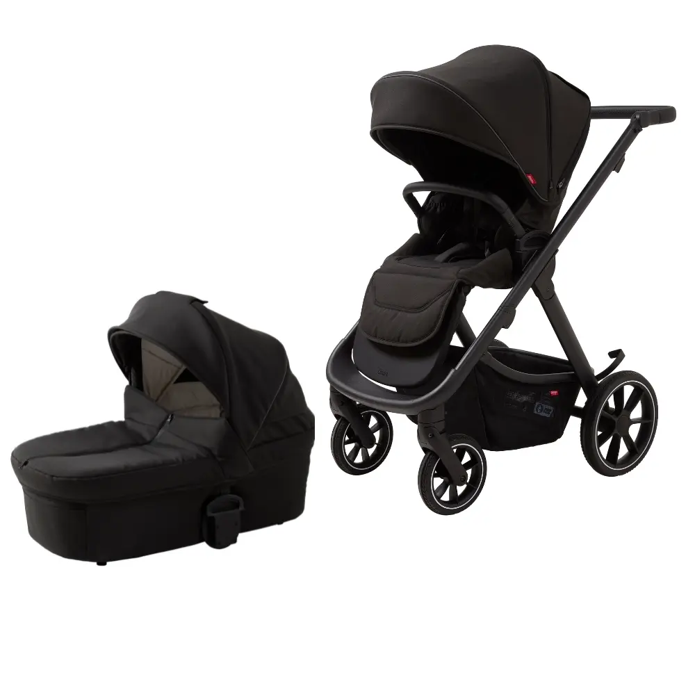 Odder Evoke Duovagn - Svart | Barnvagnar - Duovagnar - Alla duovagnar | BabyMode