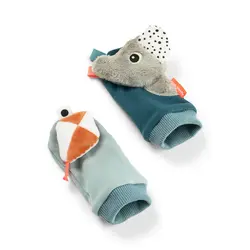 Skallrande strumpor - Playground Blue