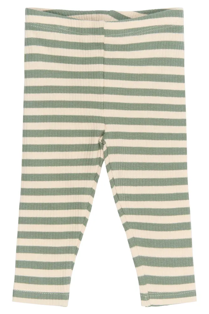The New Siblings Fro Rib Leggings - Lily Pad Striped - 56