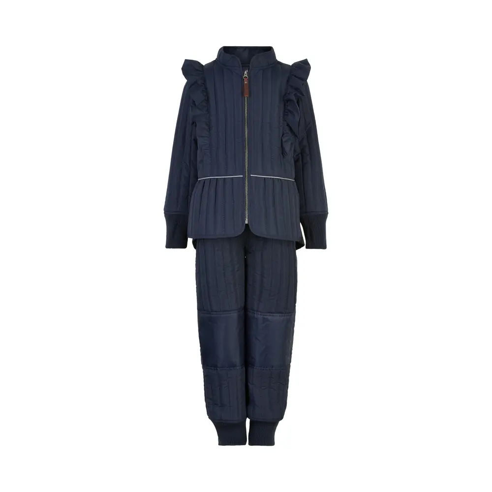 Termoset med Volang - Blue Night - 104 | Barnkläder - Ytterplagg - Termokläder | BabyMode