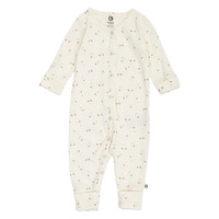 Müsli Sparkle Rib Jummpsuit Med Fot - Balsam Cream/Walnut/Oat 