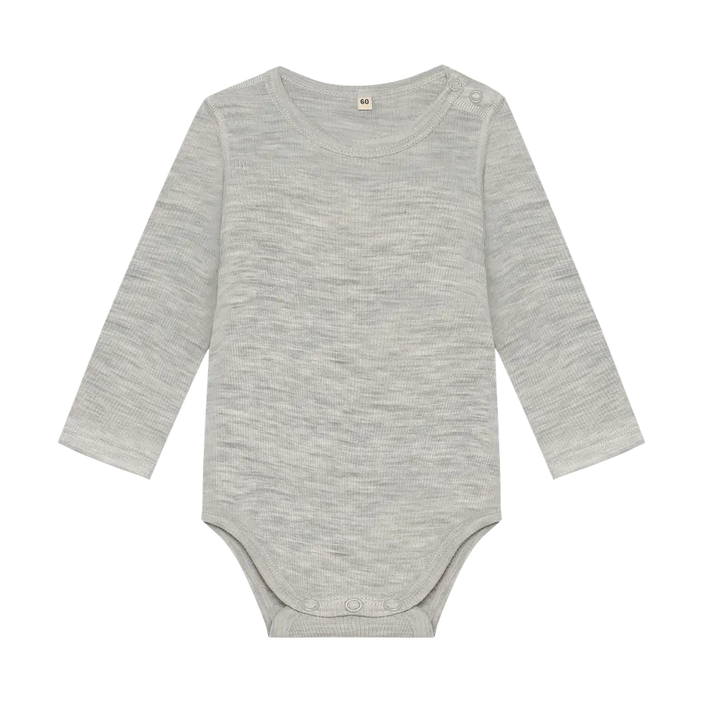BeKids Långärmad Ullbody - Alloy Melange - 60