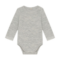 BeKids Långärmad Ullbody - Alloy Melange