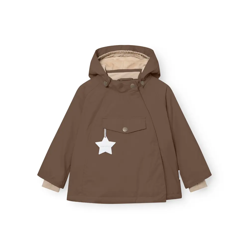 Mini A Ture Matwang Fleecefodrad Vinterjacka - Chestnut Brown - 12 MDR./80