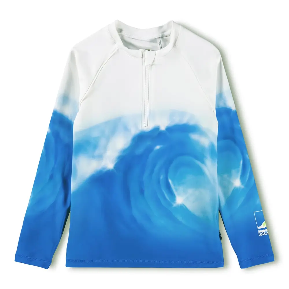Noble Badtröja - Air Brush Wave - 110/116 | Barnkläder - Badkläder - UV-badkläder | BabyMode