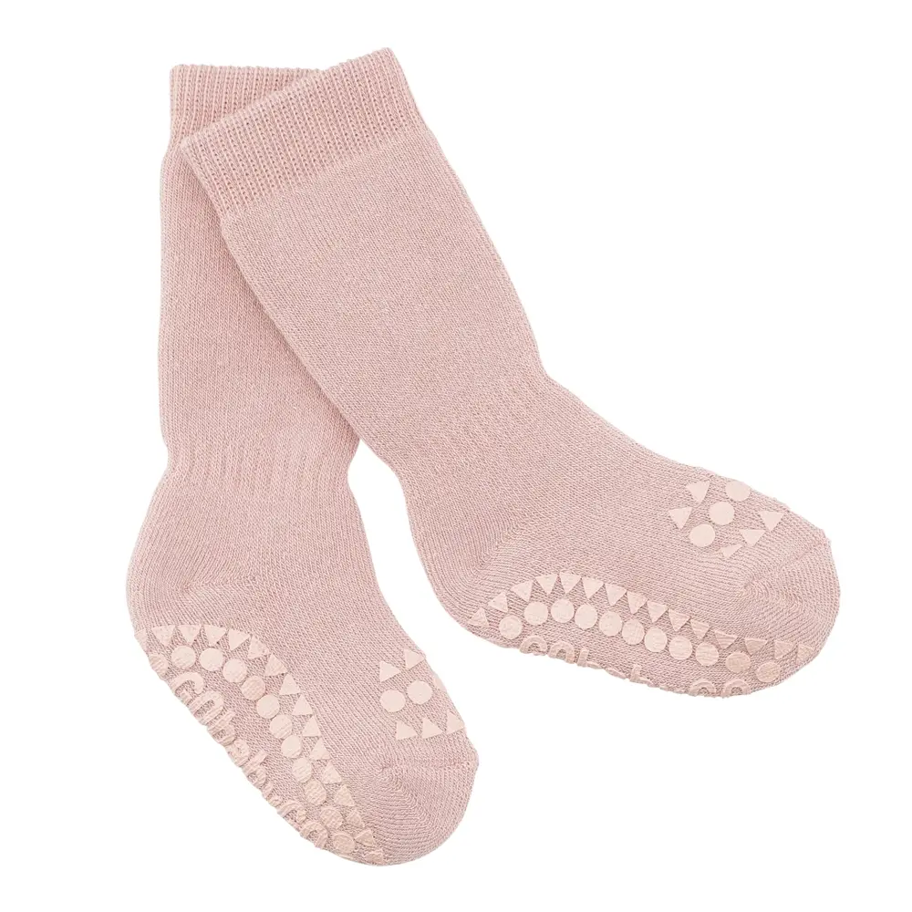 Halkstrumpor Terry Bomull - Soft Pink - 27/30 | Barnkläder - Strumpor & strumpbyxor - Halkfria strumpor | BabyMode