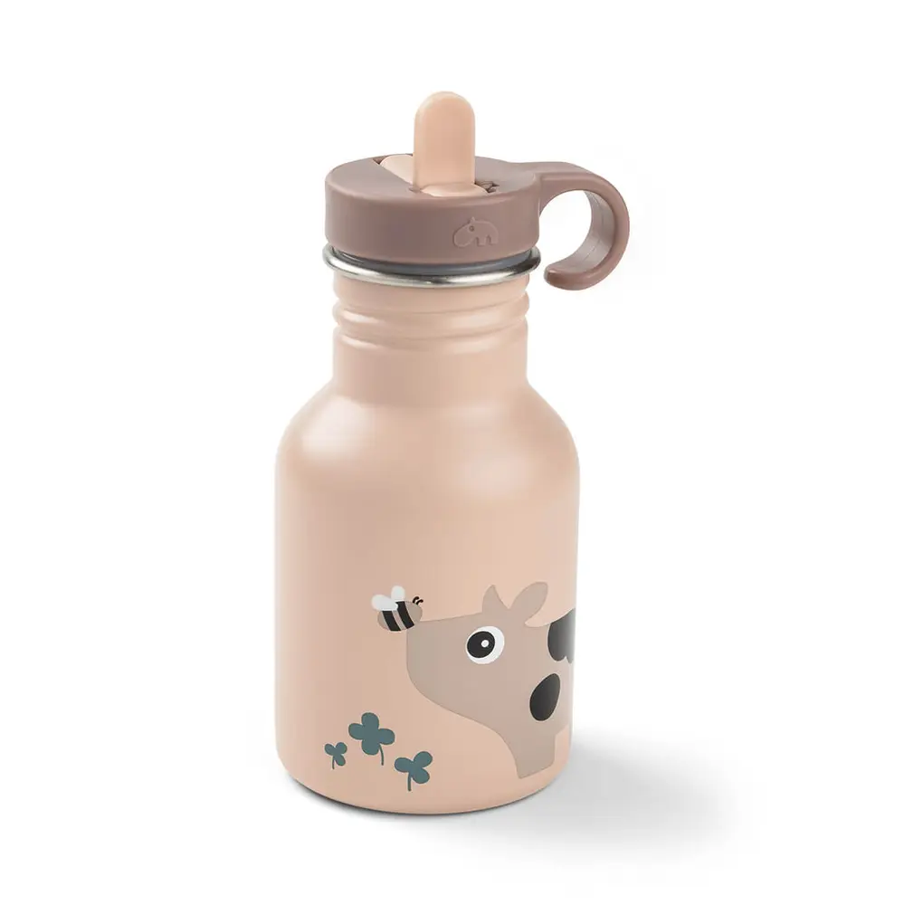 Flaska i rostfritt stål Tiny Farm Powder 350 ml | Baby & Barn - Äta - Matlådor & vattenflaskor | BabyMode