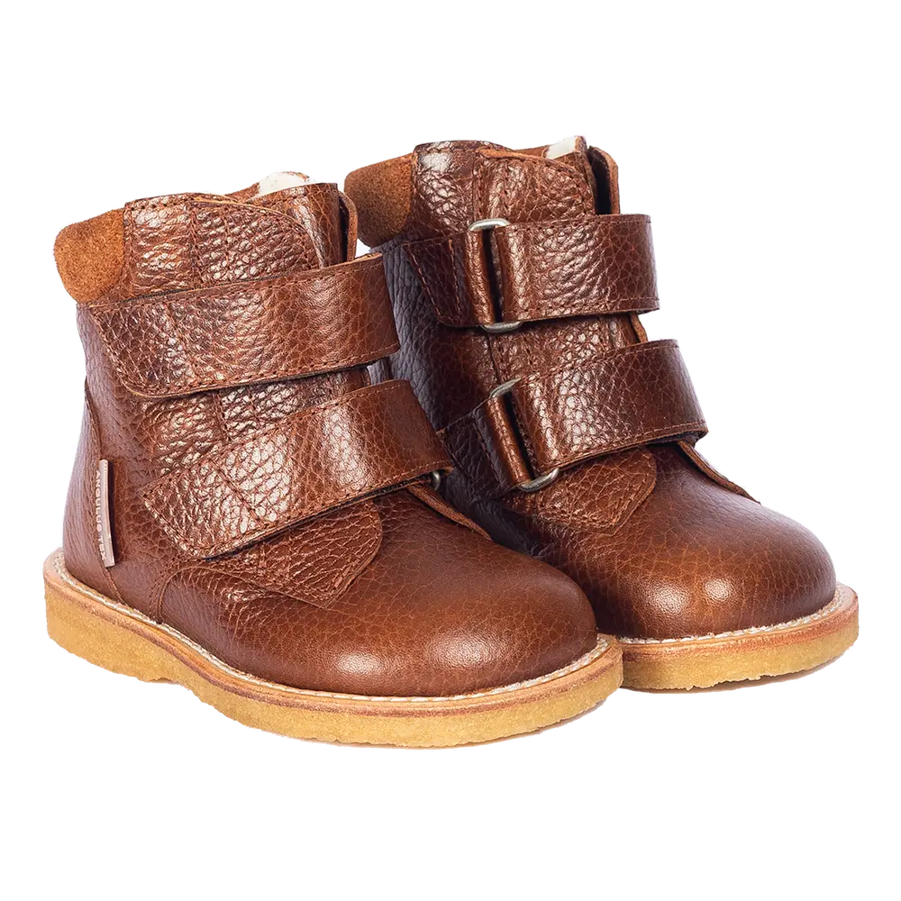 Tex-Stövlar Med Velcro - Cognac - 24 | Barnskor - Stövlar - Vinterskor | BabyMode
