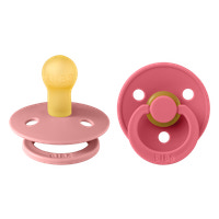 Napp Colour 2-pack Latex Rund - Dusty Pink/Coral