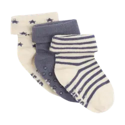 Babystrumpor med ABS 3-pack - Blå | Kläder - Strumpor & strumpbyxor - Strumpor | BabyMode