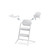 Lemo Matstol 3in1 Set - All White