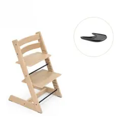 Tripp Trapp Stol & Bricka - Oak natural/svart | Baby & Barn | BabyMode