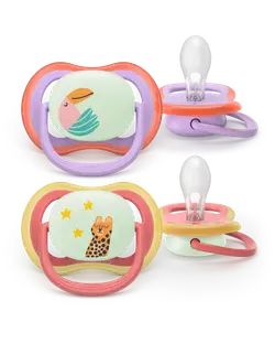 Ultra Air napp, natt, 18 m+, lila/rosa | Baby & Barn - Sköta - Nappar | BabyMode