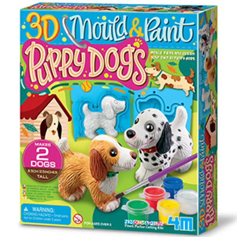 Form & Målning 3D Hundvalpar | Leksaker - Kreativ lek - Kreativa set | BabyMode