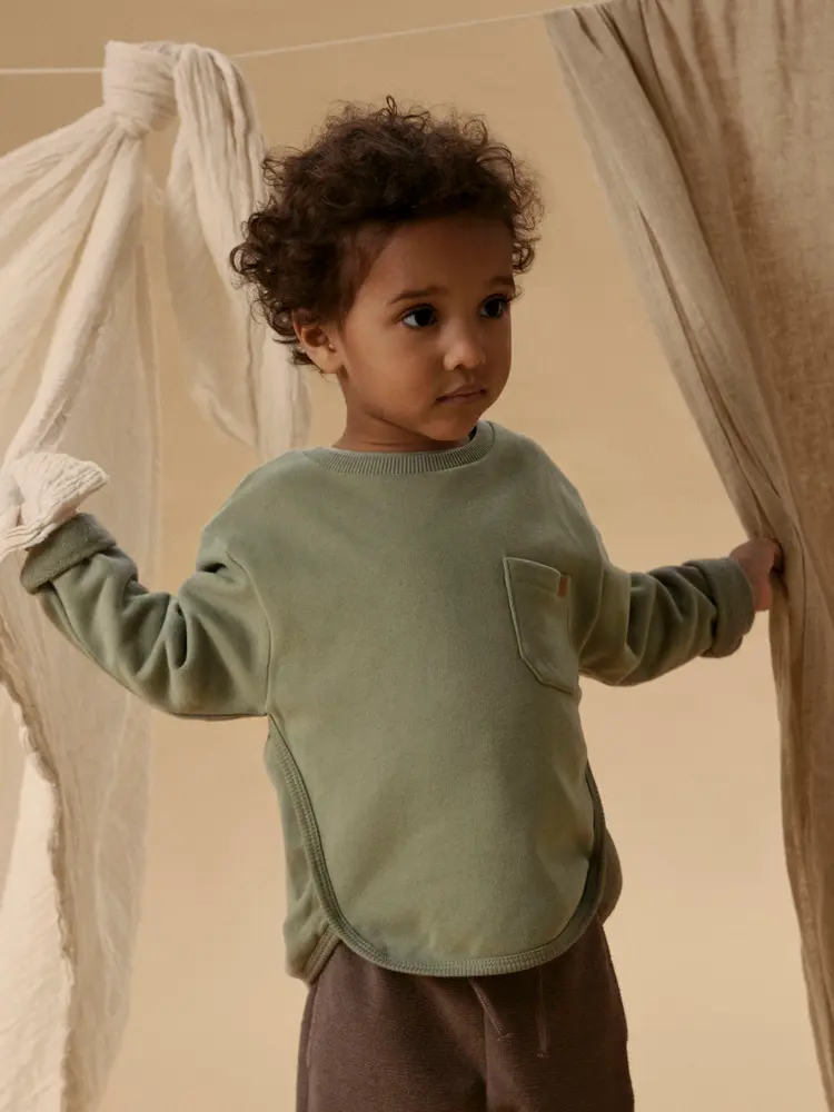 Ilondon Sweatshirt - Seagrass - 104 | Barnkläder - Toppar - Koftor, västar & tröjor | BabyMode