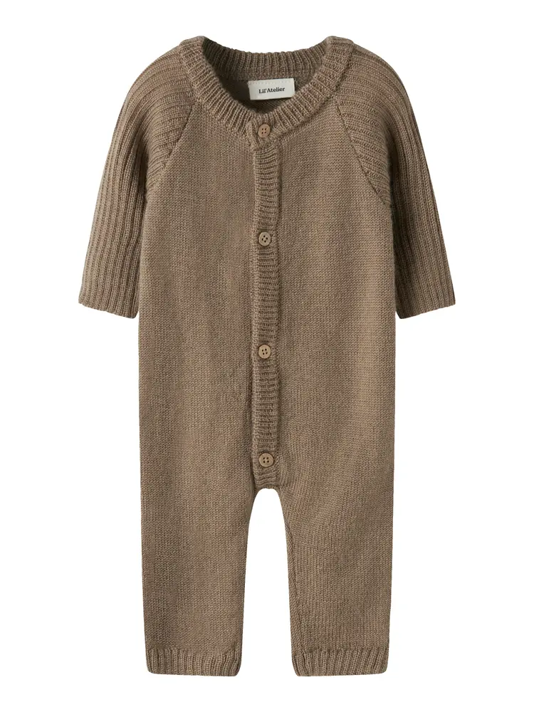 Lil' Atelier Nomo Noa Ull Jumpsuit - Sepia Tint - 80