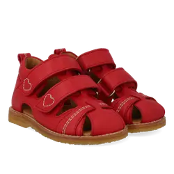 Sandal m. Hjäta Broderi - Red | Skor - Sandaler - Sandaler med sluten tå | BabyMode