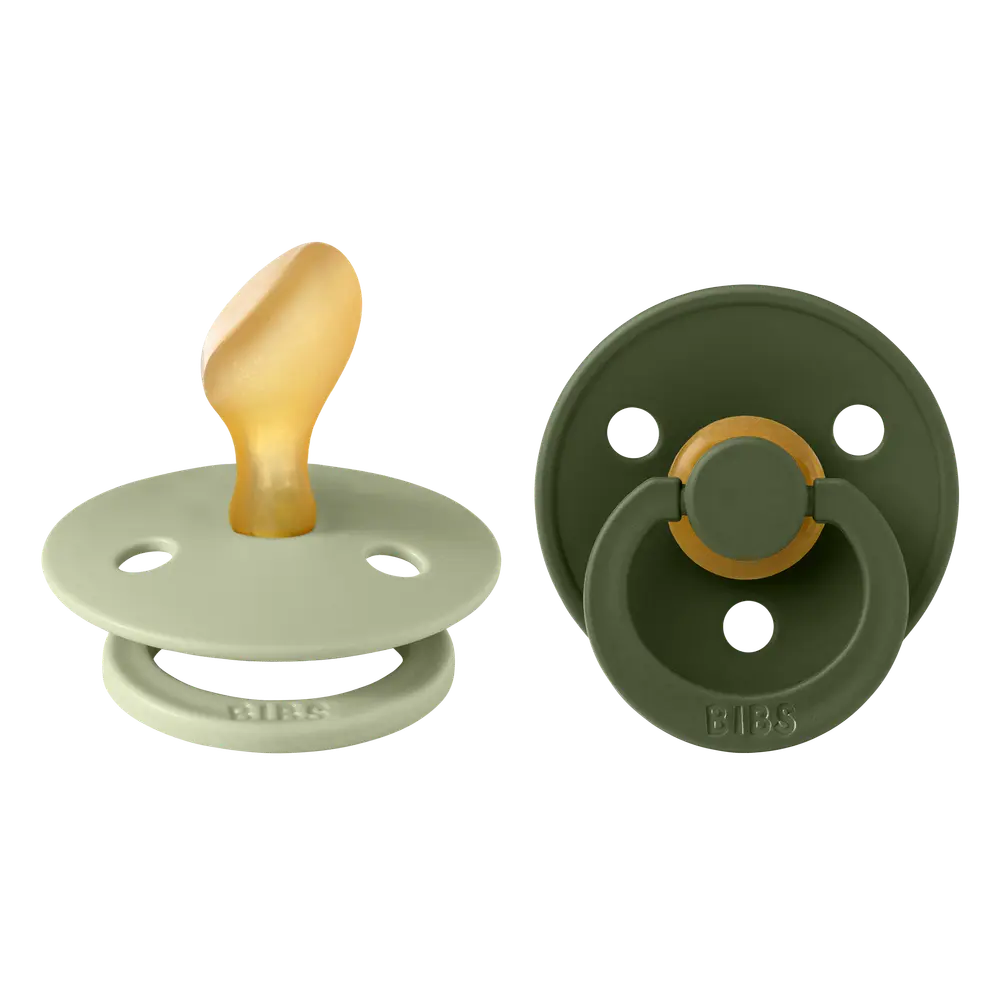 Napp Colour 2-pack Latex Anatomisk 6-18 mån - Sage/Hunter Green | Baby & Barn - Sköta - Nappar | BabyMode