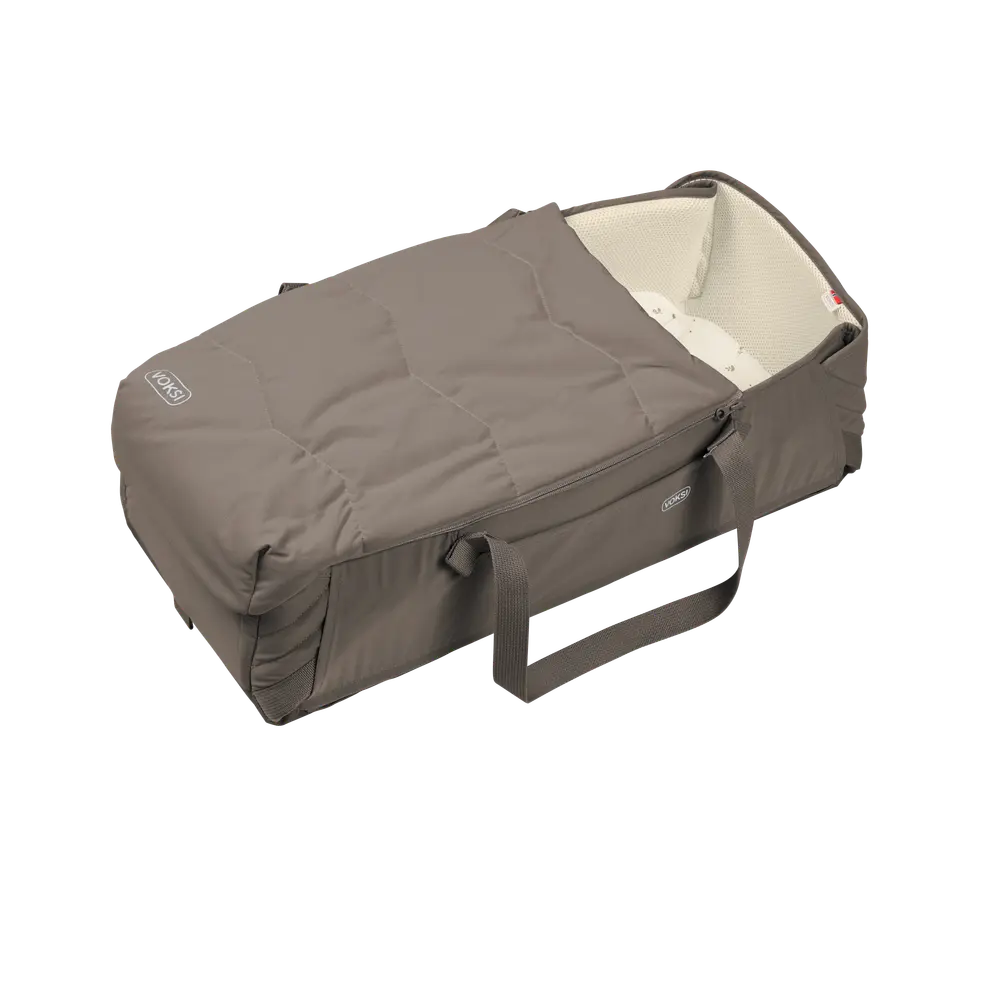 Voksi® Carry Me Babynest - Walnut Leaf | Barnvagnar - Barnvagnstillbehör - Baby nest med handtag | BabyMode